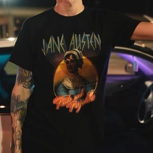 Jane Austen Band Tee (XS) from Wonder Witch Boutique